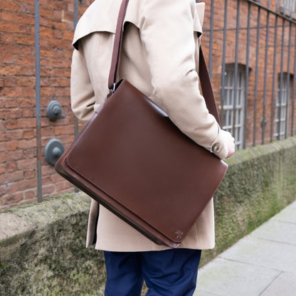Heritage Herald Buffalo Leather Satchel
