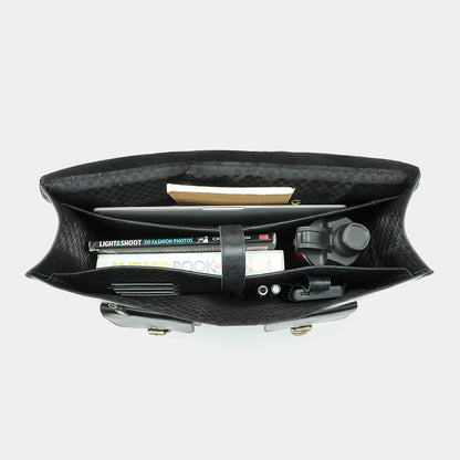 Black Grain Messenger & Laptop Briefcase