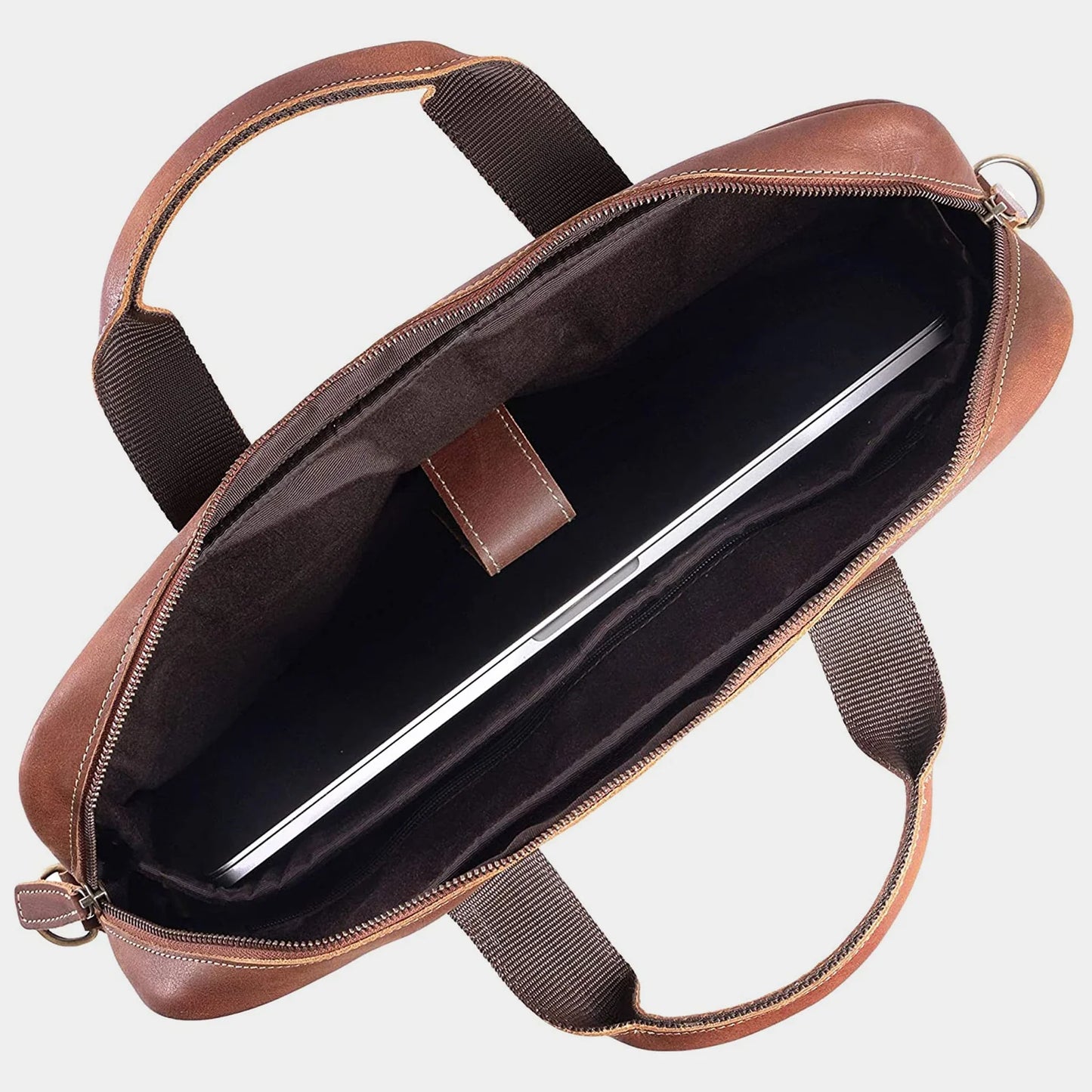 Heritage Full-Grain Leather Business Briefcase
