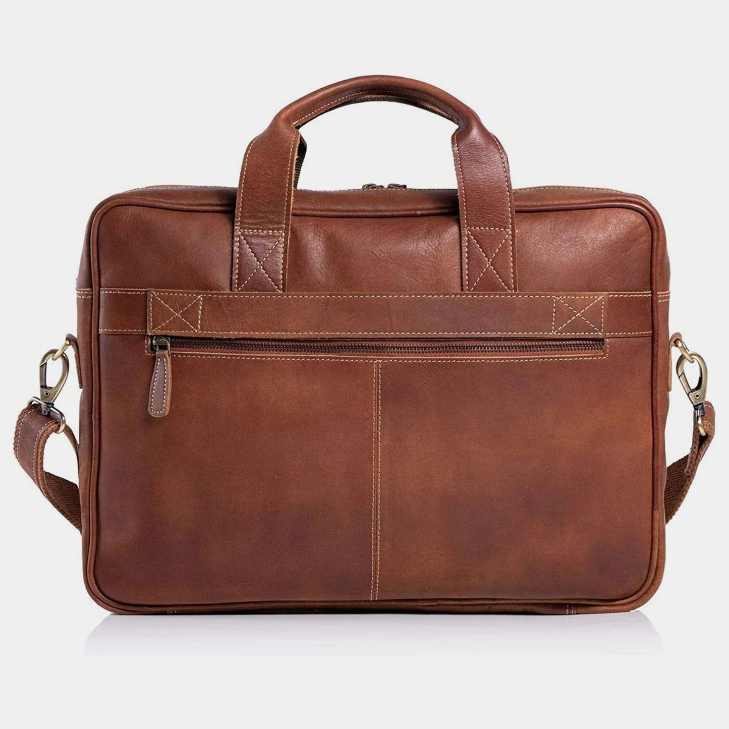 Heritage Full-Grain Leather Business Briefcase