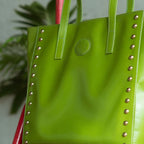 womens-leather-green-tote-bag