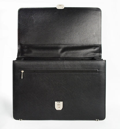 Black Orchid Mens Leather Briefcase
